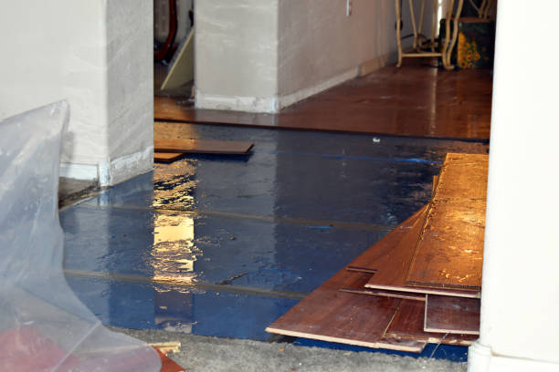 Professional Flood Damage Restoration technician working in Oceanport, NJ
